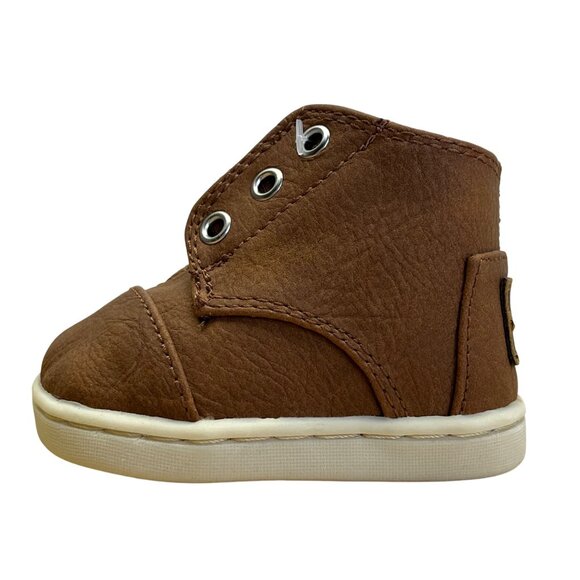 Toms Toddler Brown Lining With TPR Sole Baby Shoes Size T2 - Picture 3 of 11